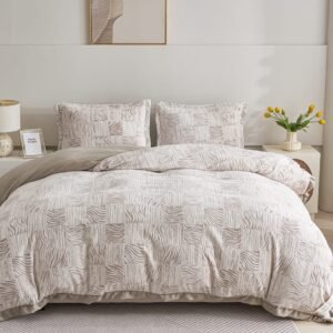 Textured Grid Beige