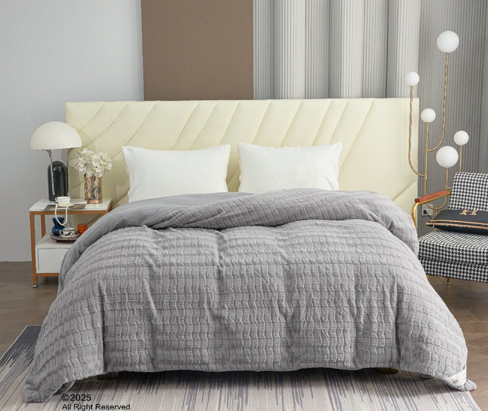 Ash Grey Grid