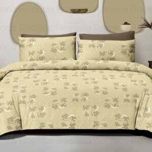 Rococo & Stately Italian Collection Sand Bloom Cotton Bedsheet Set