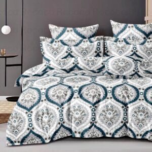 Blue Medallion Bedsheet Set by Pole Star