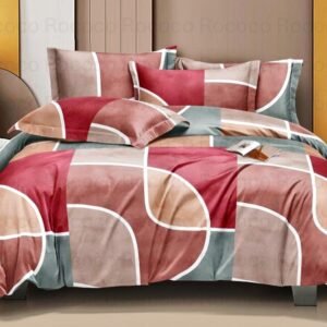 Curve Blocks Bedsheet Set by Pole Star