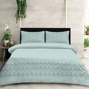 Mint Grace luxury cotton king size bedsheet set Premium mint green bedding collection for modern homes