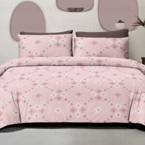 Rococo & Stately Italian Collection Blush Jali Cotton Bedsheet Set