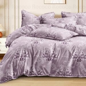 Lavender Damask Bedsheet Set by Pole Star