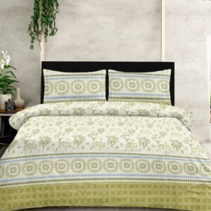Luxury cotton bedsheet Olive Orchard design