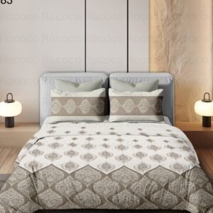 Luxury cotton bedsheet Sand Regal design
