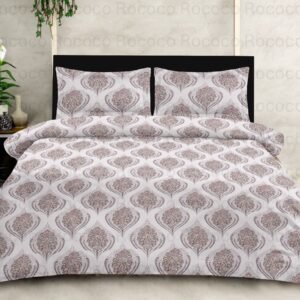 Rococo & Stately American Beauty Pink Royale Cotton King Size Bedsheet