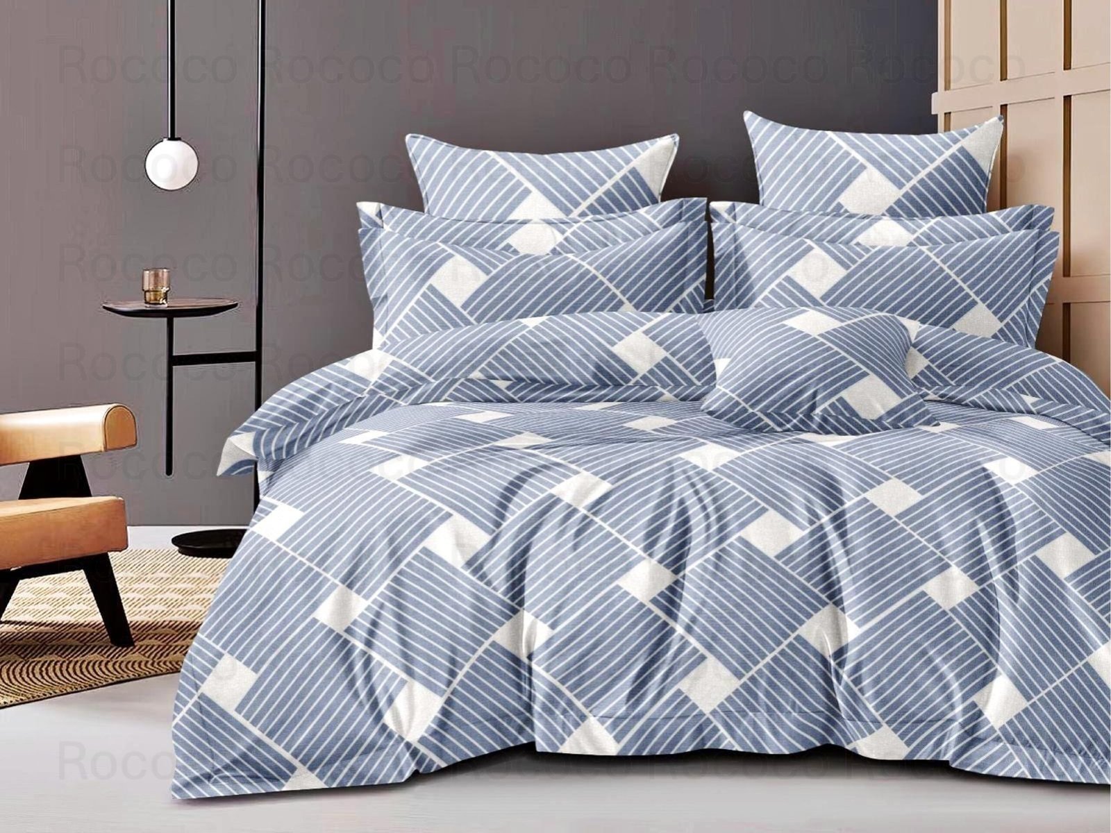 Sky Stripes Bedsheet Set by Pole Star