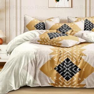 Tribal Mustard Bedsheet Set by Pole Star